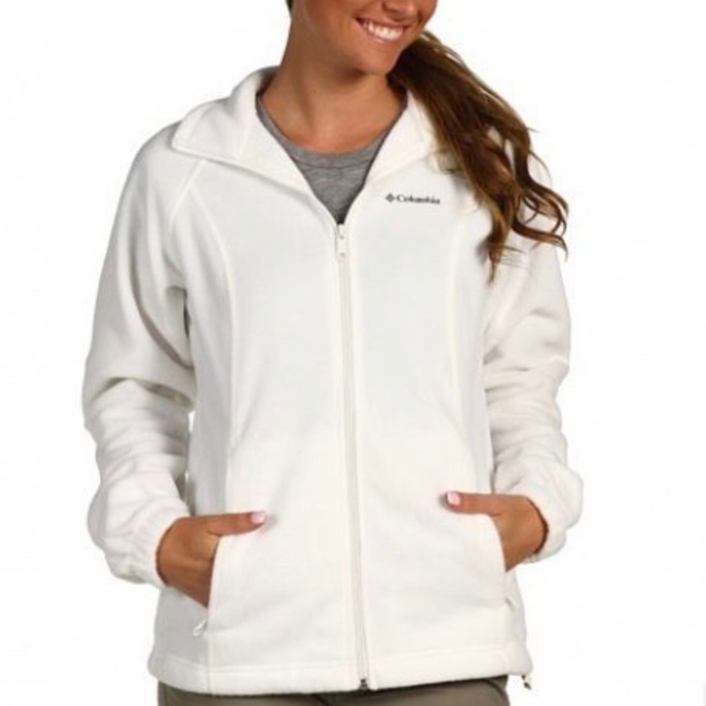Columbia Ivory Fleece  Zipper Jacket